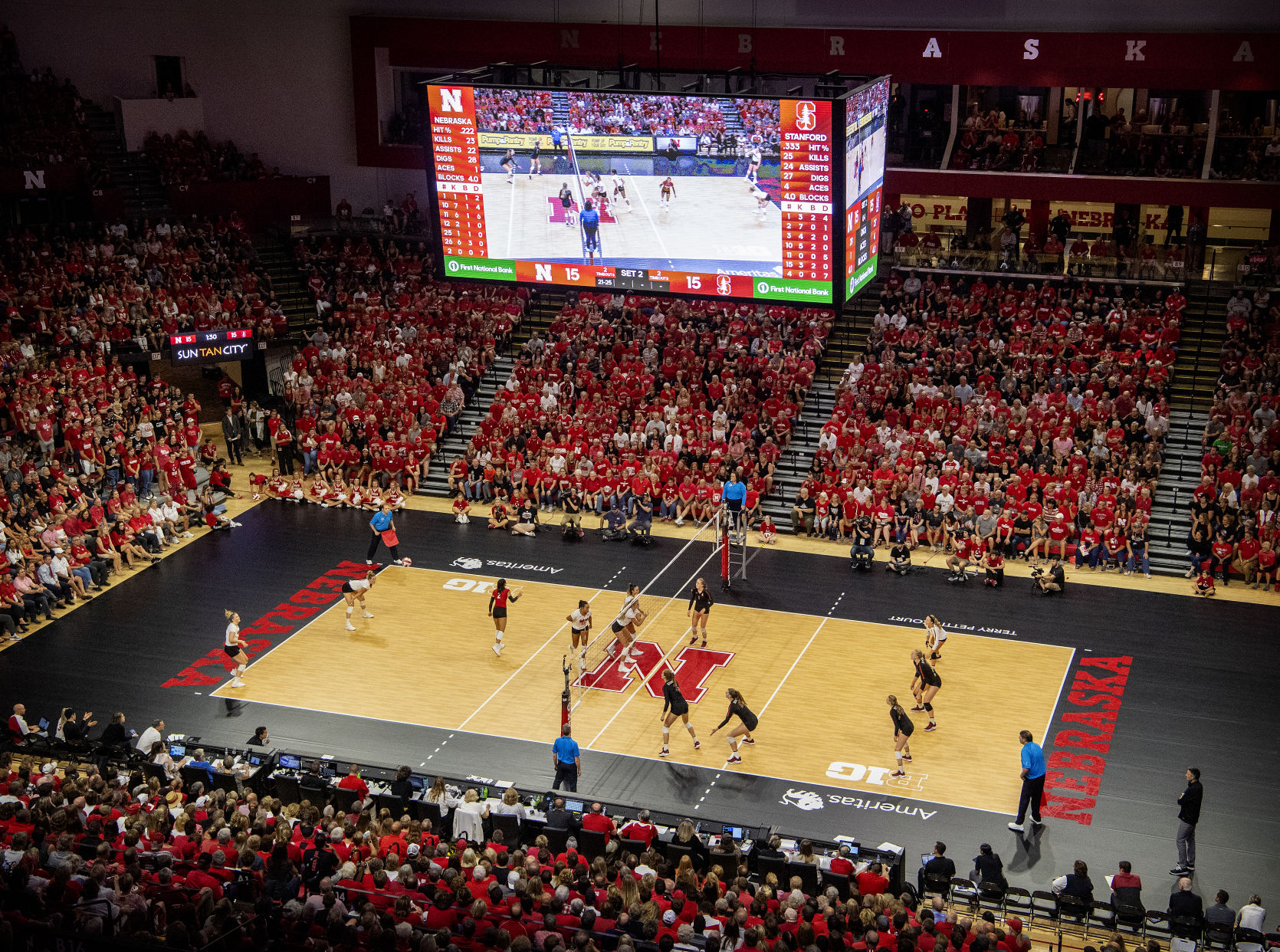 NU volleyball vs. Stanford, 9.18